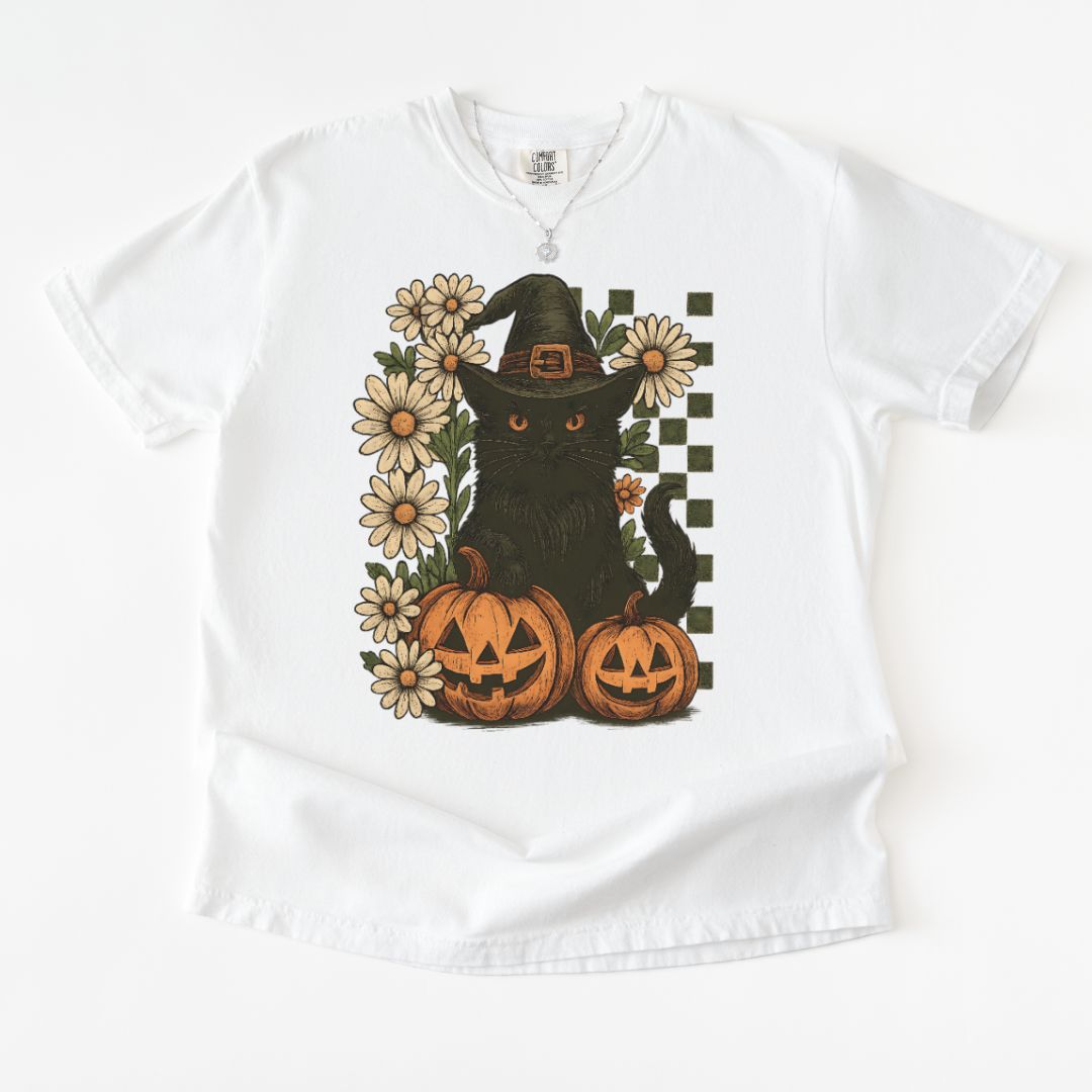 Checkered Cat Premium Tee