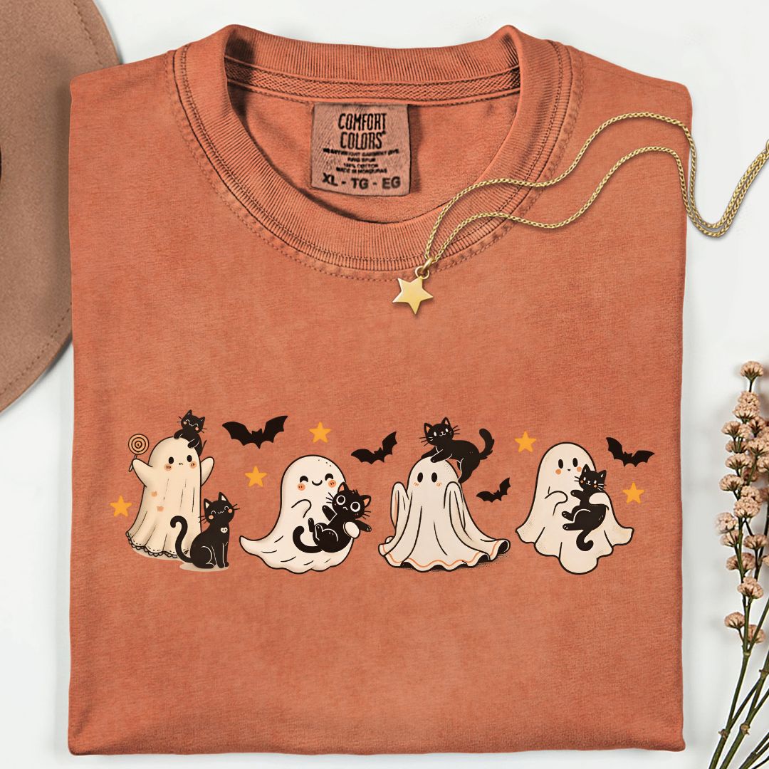 Cat & Ghost Premium Tee