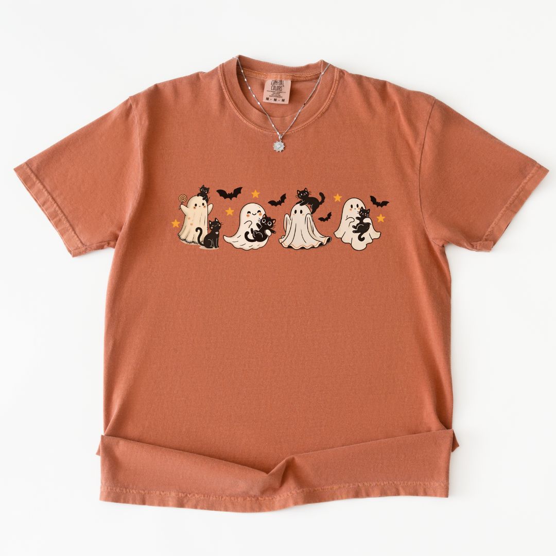Cat & Ghost Premium Tee