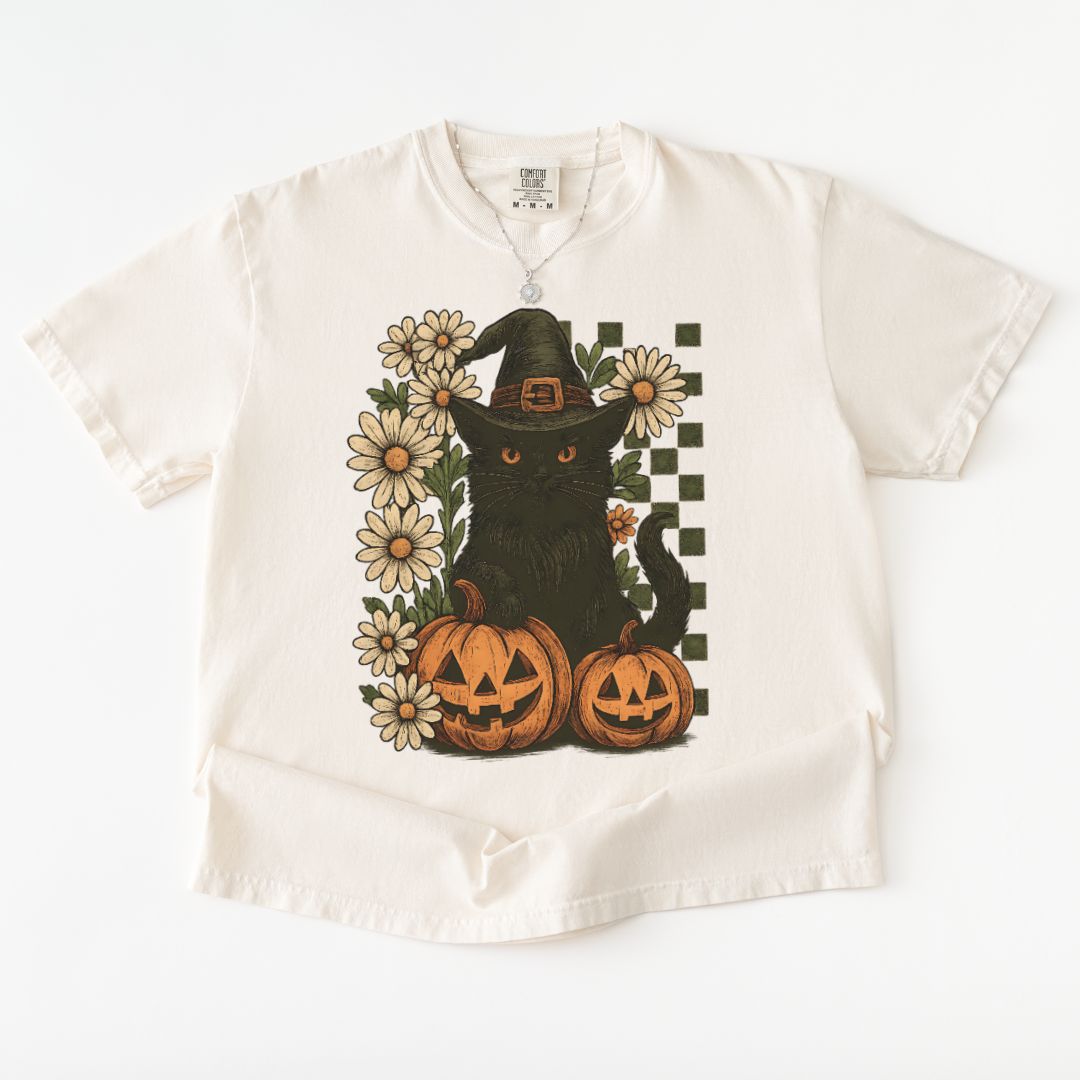 Checkered Cat Premium Tee