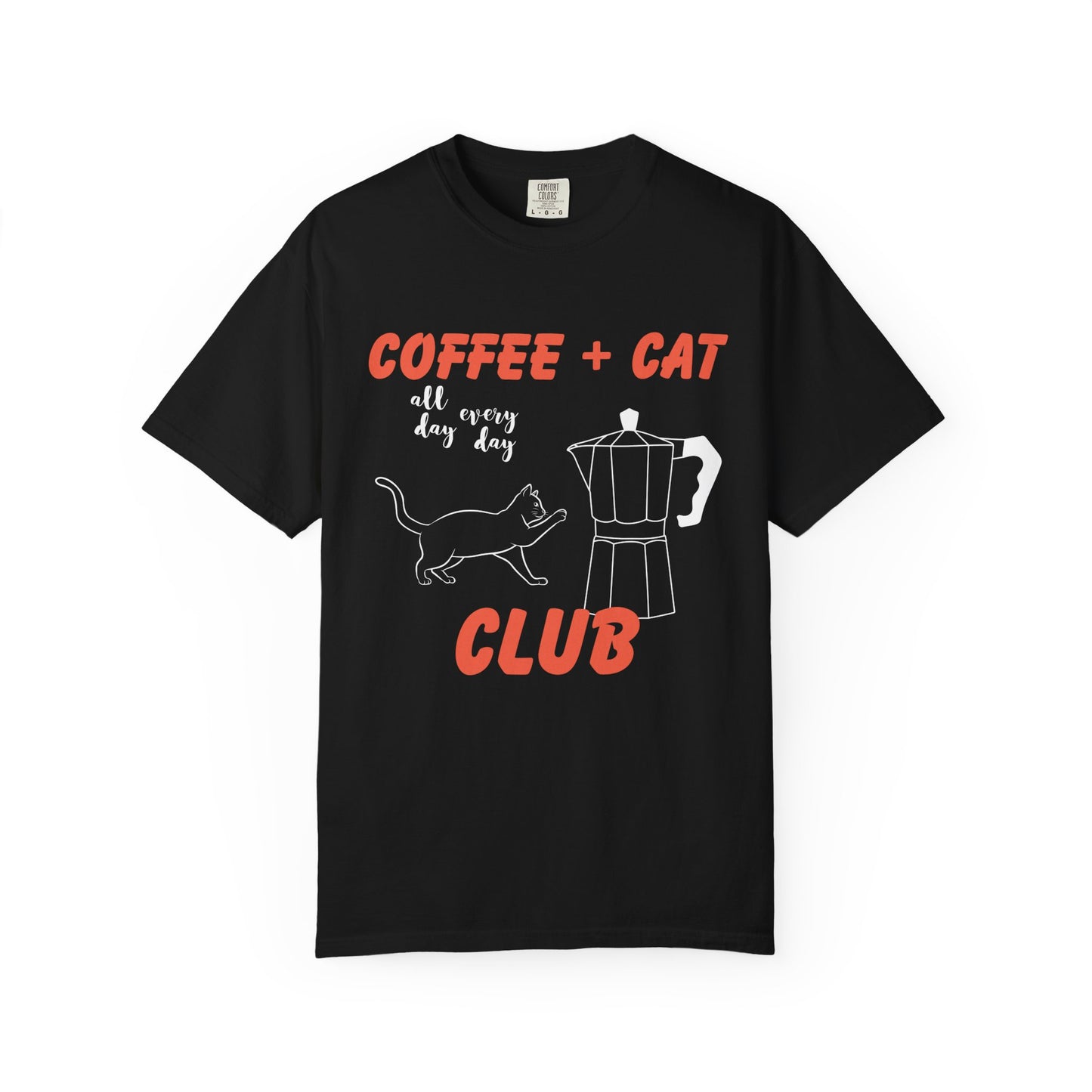 Coffee and Cat Club Premium Tee