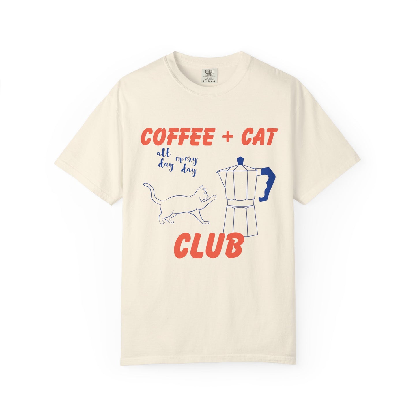 Coffee and Cat Club Premium Tee