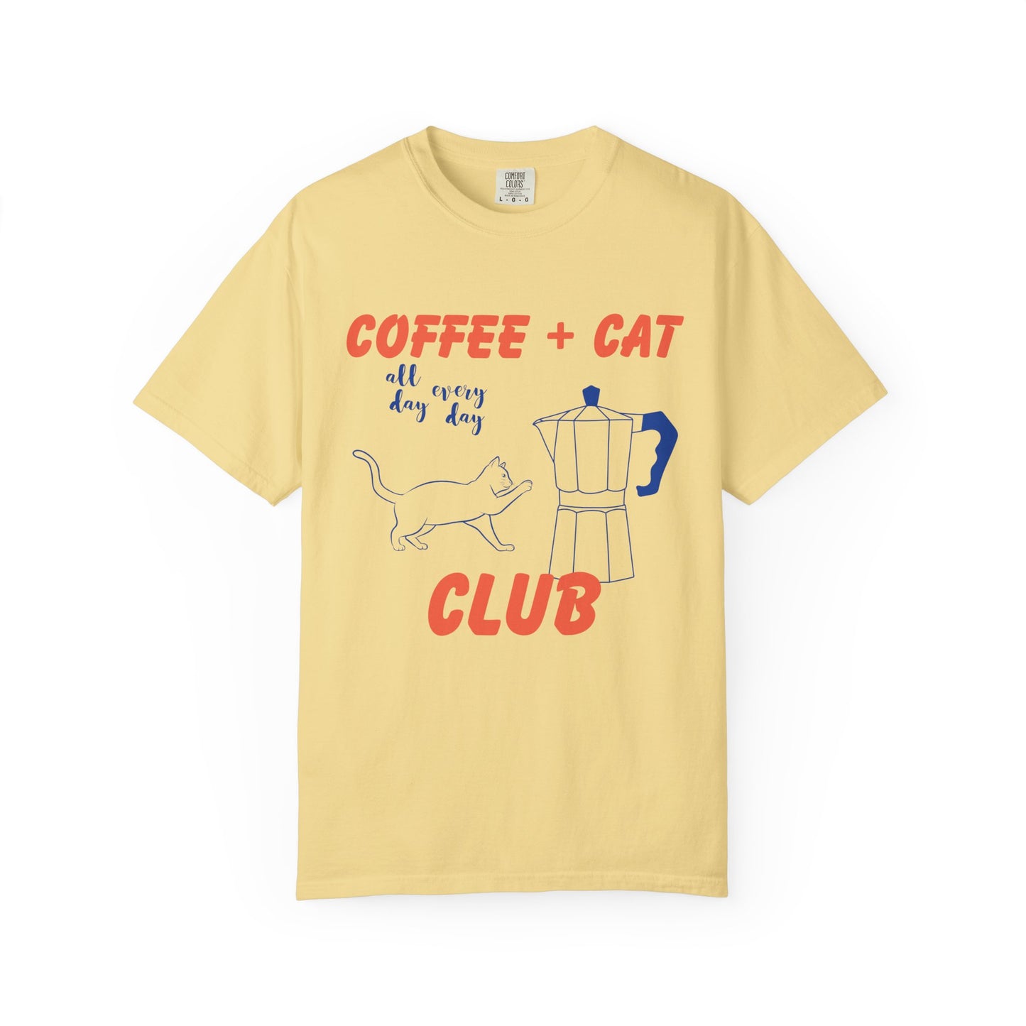 Coffee and Cat Club Premium Tee