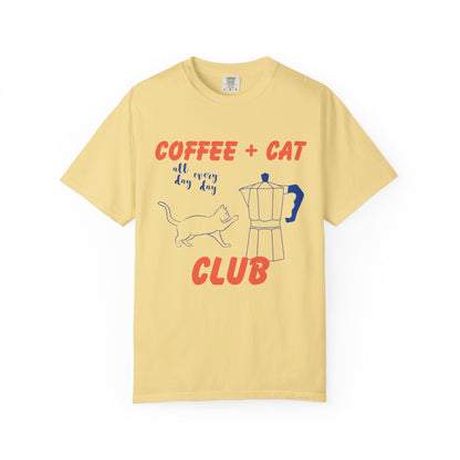 Coffee and Cat Club Premium Tee
