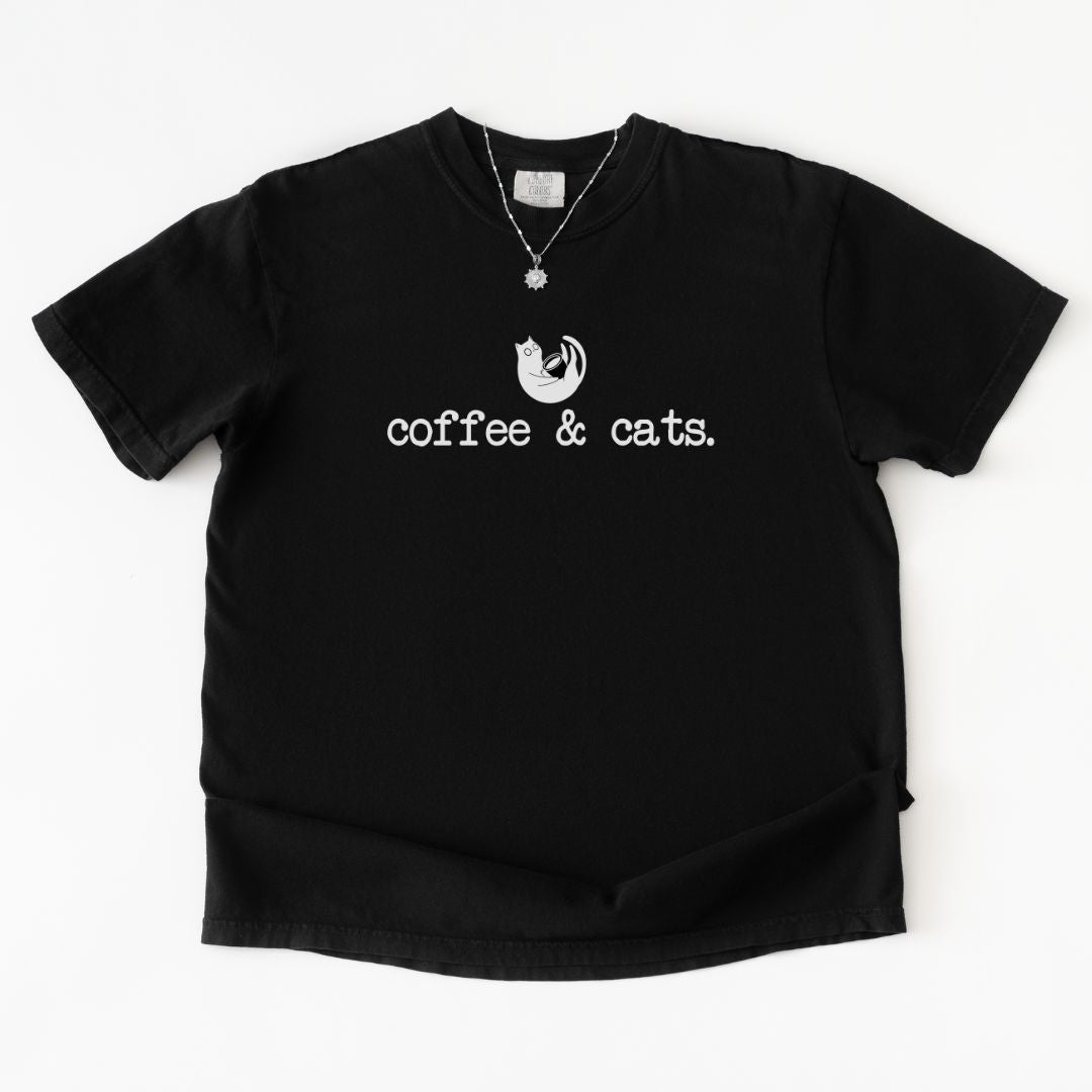 Coffee & Cats Premium Tee