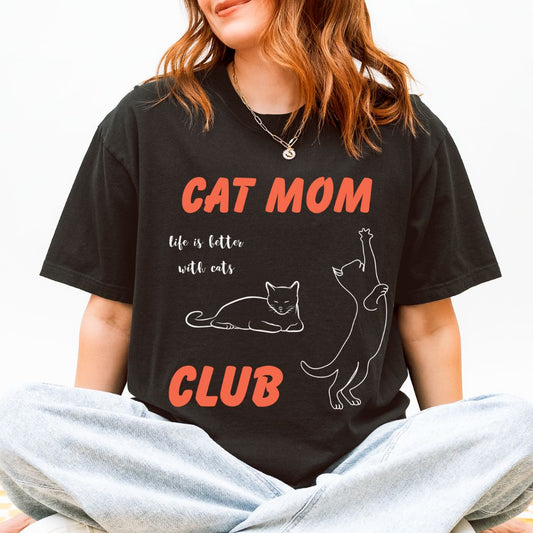 Cat Mom Club Premium Tee
