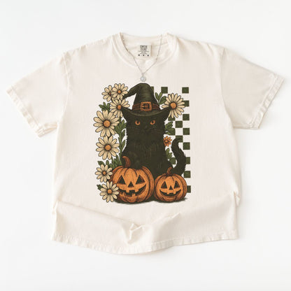 Checkered Cat Premium Tee