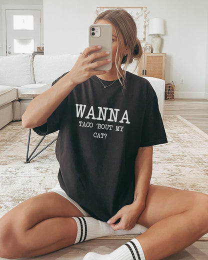Wanna taco 'bout my cat? Premium Tee