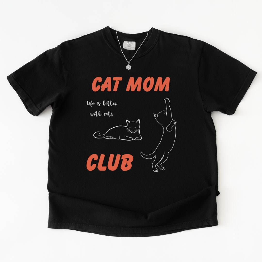 Cat Mom Club Premium Tee